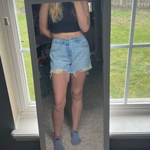 American Eagle Floral Tomgirl Short